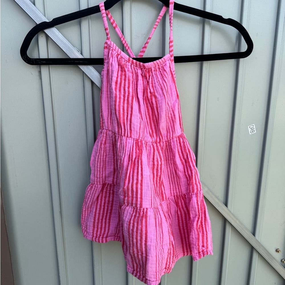 Cat & Jack Pink and Red Striped Dress